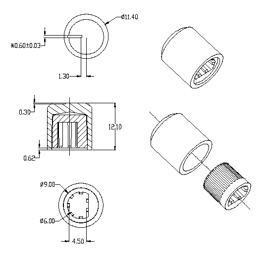 旋鈕|一體化卡塊|旋鈕鋁制|開關(guān)|按鍵|PEEK螺絲|PEI螺絲